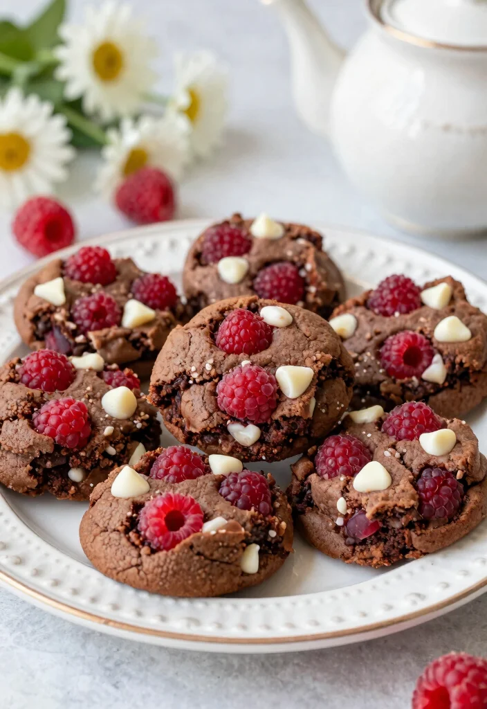 16 Brownie Box Cookies Ideas Viral Fudgy Cookies - 10. Raspberry White Chocolate Brownie Cookies 1