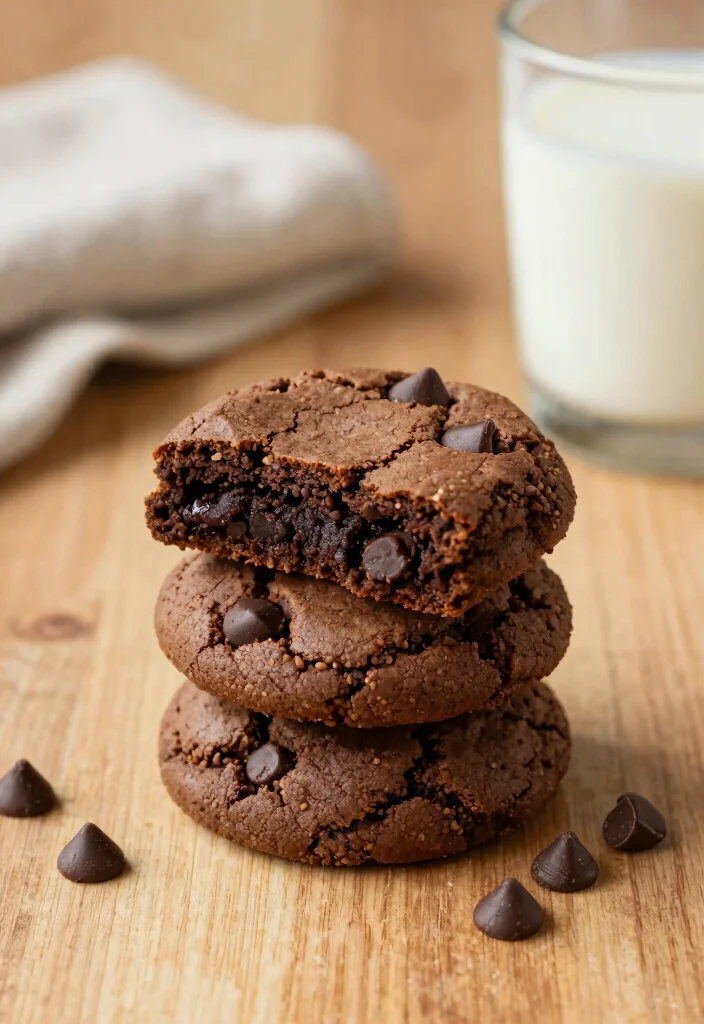 16 Brownie Box Cookies Ideas Viral Fudgy Cookies - 3. Double Chocolate Chip Brownie Cookies 1