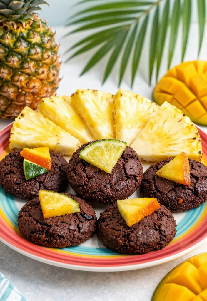 16 Brownie Cookies From Scratch Ideas Fudgy Bakery Style - 14. Tropical Fruit Brownie Cookies 1