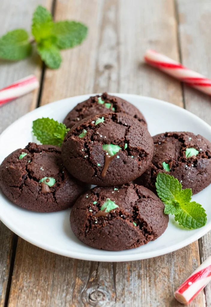 16 Brownie Cookies From Scratch Ideas Fudgy Bakery Style - 3. Mint Chocolate Brownie Cookies 1