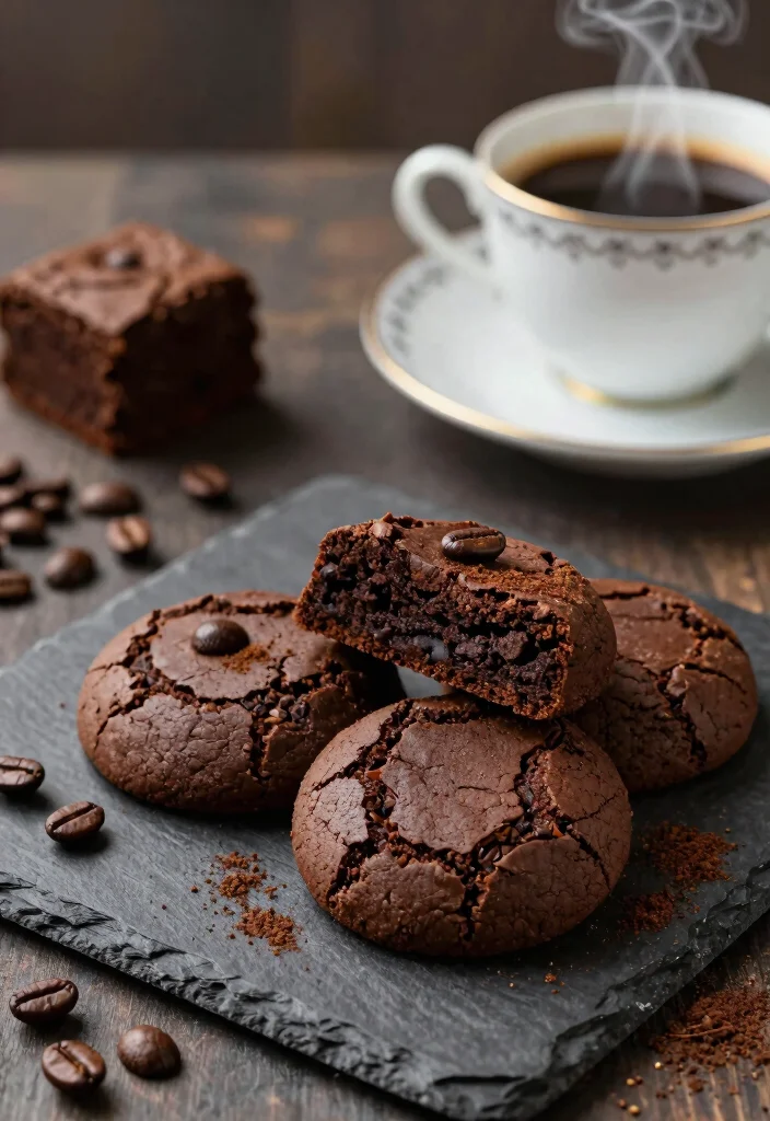 16 Brownie Cookies From Scratch Ideas Fudgy Bakery Style - 6. Espresso Brownie Cookies 1