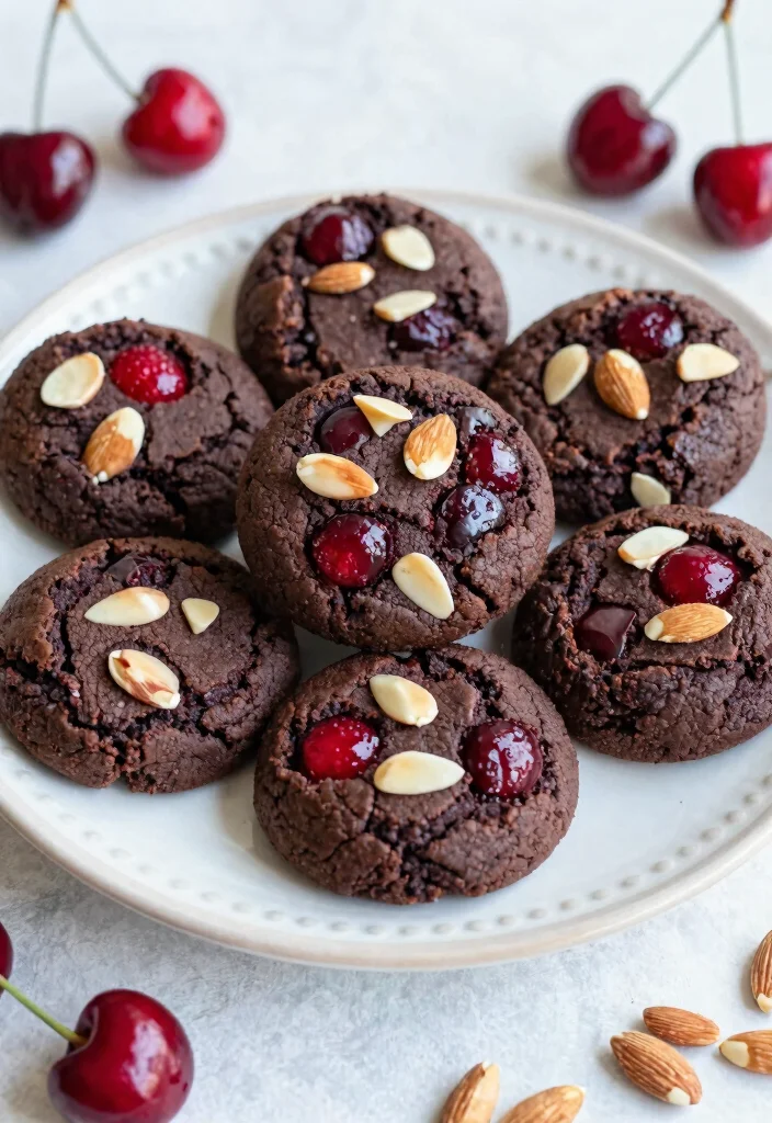 16 Brownie Cookies From Scratch Ideas Fudgy Bakery Style - 9. Cherry Almond Brownie Cookies 1