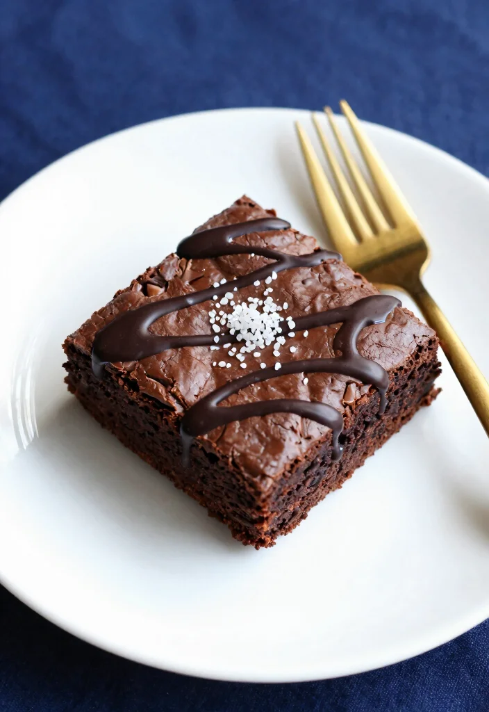 16 Brownie Photography Food Styling Ideas: Dark Moody Aesthetic - 2. Dark Chocolate Drizzle 1
