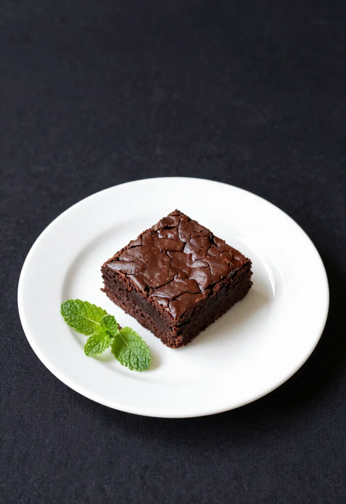 16 Brownie Photography Food Styling Ideas: Dark Moody Aesthetic - 5. Minimalist Aesthetic 1