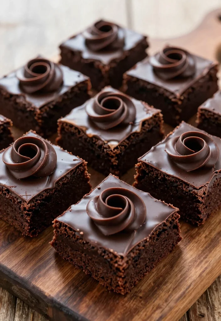 16 Brownie Photography Food Styling Ideas: Dark Moody Aesthetic - 7. Moorish Chocolate Garnishes 1