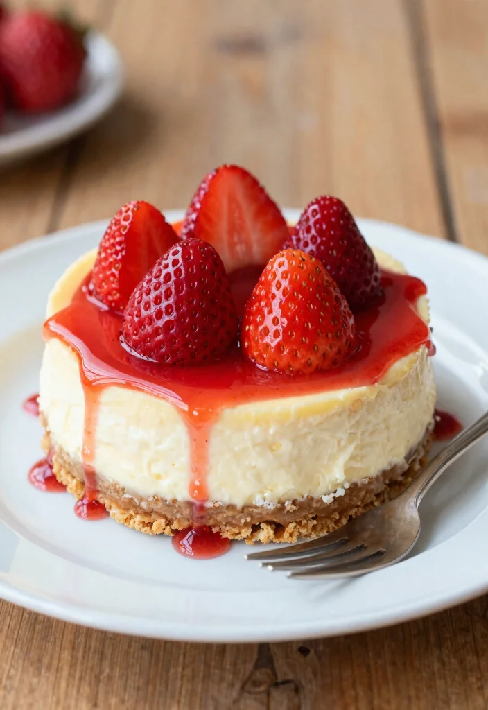 16 Cheesecake de Morango Ideas: Brazilian Strawberry Classic - 1. Classic Cheesecake de Morango 1