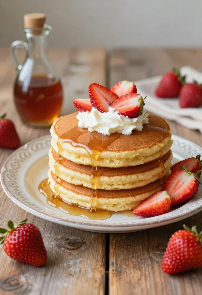 16 Cheesecake de Morango Ideas: Brazilian Strawberry Classic - 16. Strawberry Cheesecake Pancakes 1