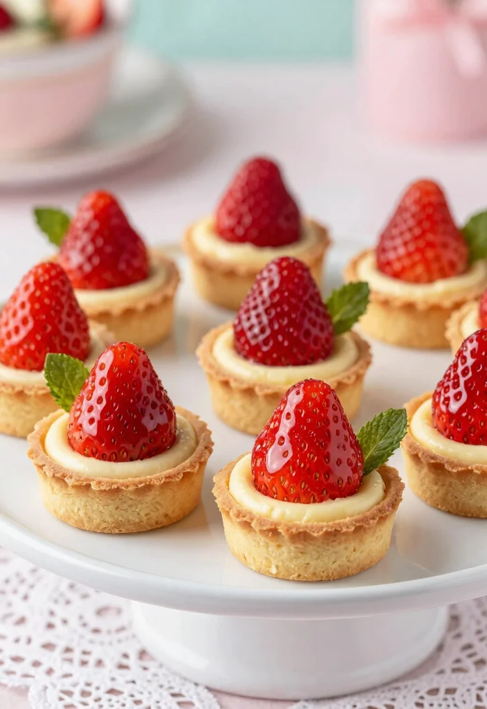 16 Cheesecake de Morango Ideas: Brazilian Strawberry Classic - 7. Strawberry Cheesecake Tarts 1