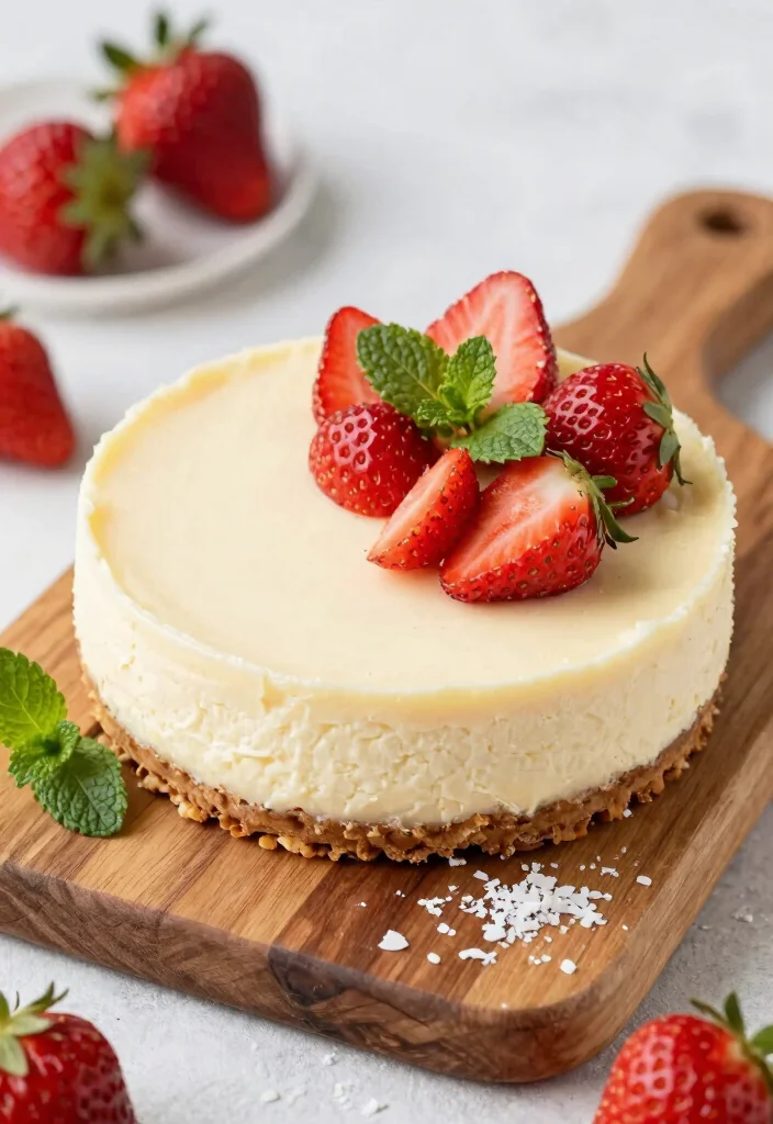 16 Cheesecake de Morango Ideas: Brazilian Strawberry Classic - 9. Vegan Strawberry Cheesecake 1