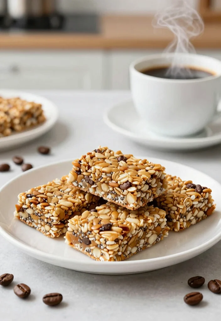 16 Coffee Chia Pudding Ideas: Energizing Breakfast Treats - 13. Coffee Chia Granola Bars 1