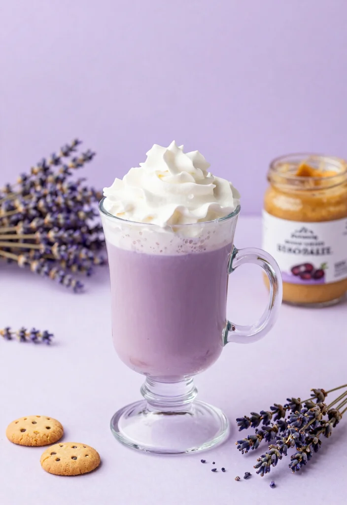 16 Cookie Butter Latte Recipe Ideas Cozy Cafe Style Drinks - 15. Lavender Cookie Butter Latte 1
