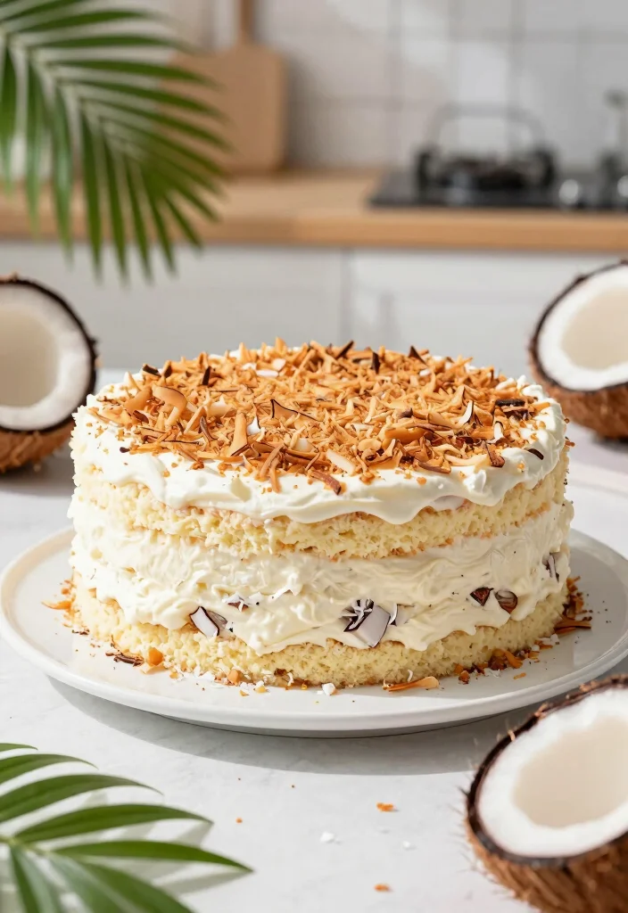 16 Cookie Dough Cake Ideas Rich Fun and No Bake Friendly - 12. Coconut Cookie Dough Cake 1