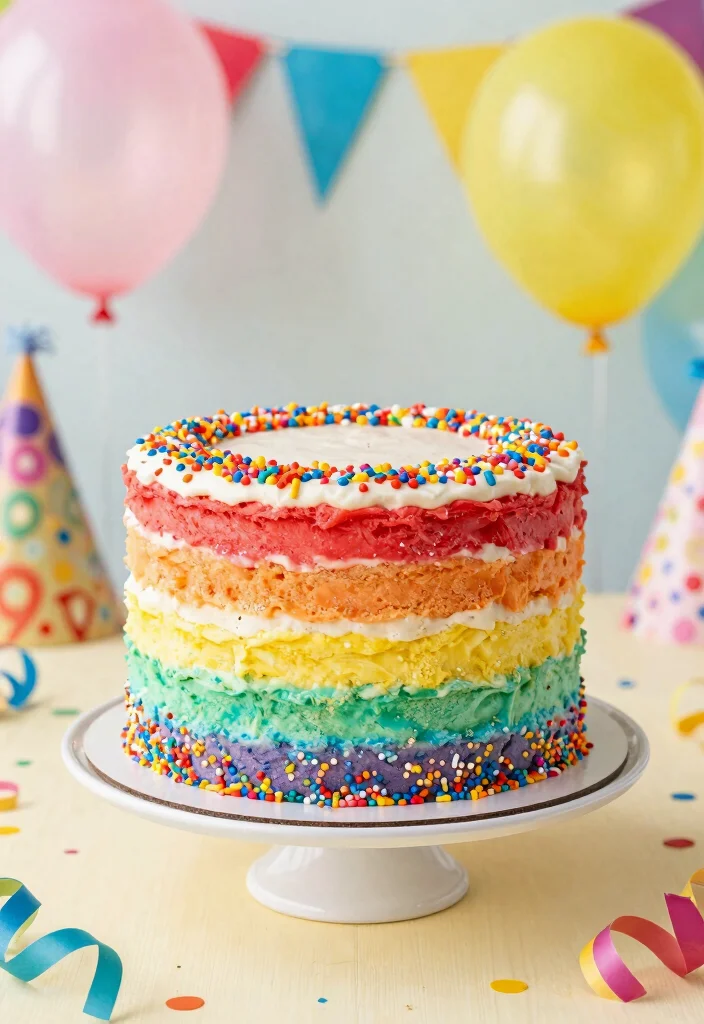 16 Cookie Dough Cake Ideas Rich Fun and No Bake Friendly - 7. Rainbow Cookie Dough Cake 1