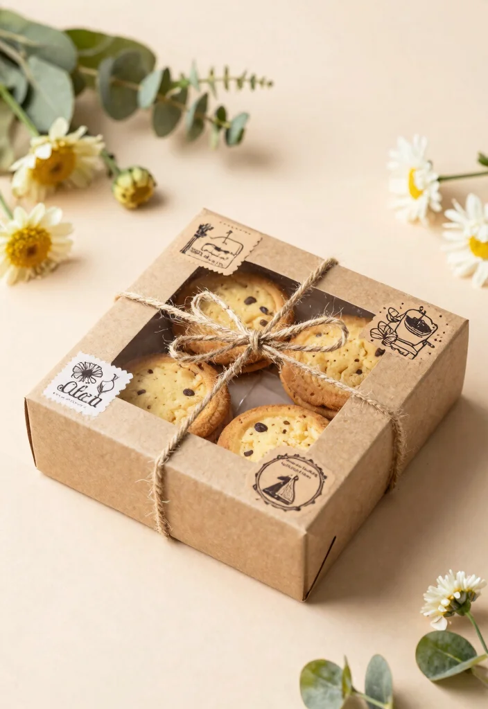 16 Cute, Creative, and Eco-Friendly Cookie Packaging Ideas - 8. Eco-Friendly Gift Boxes 1