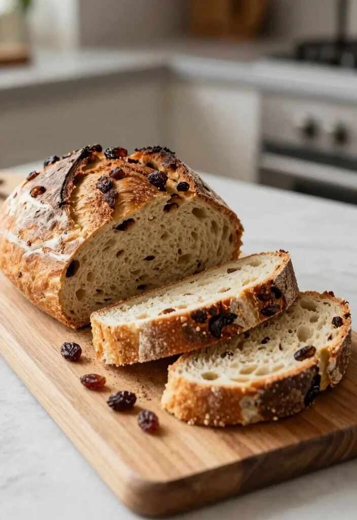 16 Flavor-Packed Inclusion Sourdough Bread Ideas - 9. Sweet Cinnamon and Raisin Sourdough 1