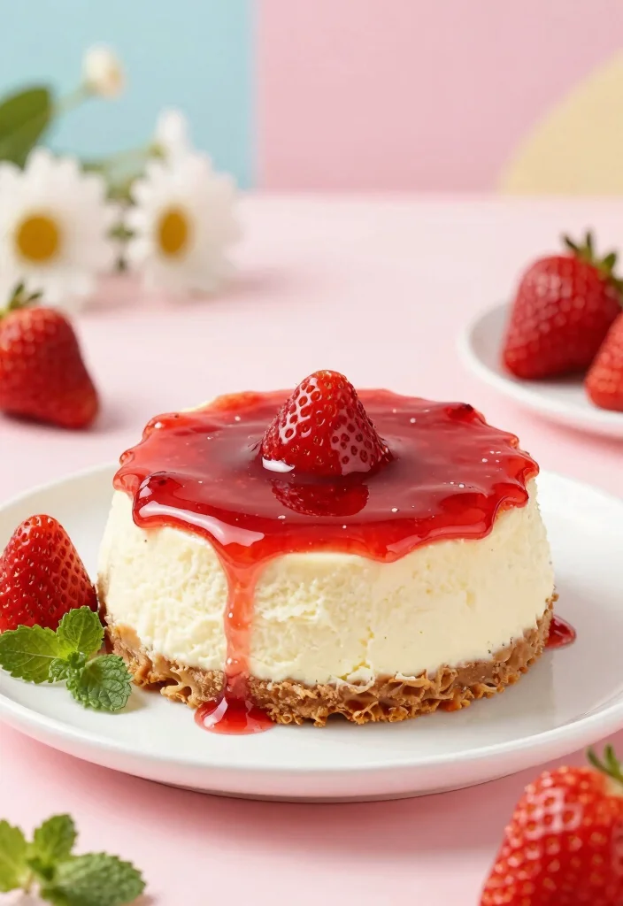 16 Fluffy Cheesecake Recipe Ideas for a Light, Creamy Texture - 2. No-Bake Fluffy Strawberry Cheesecake 1