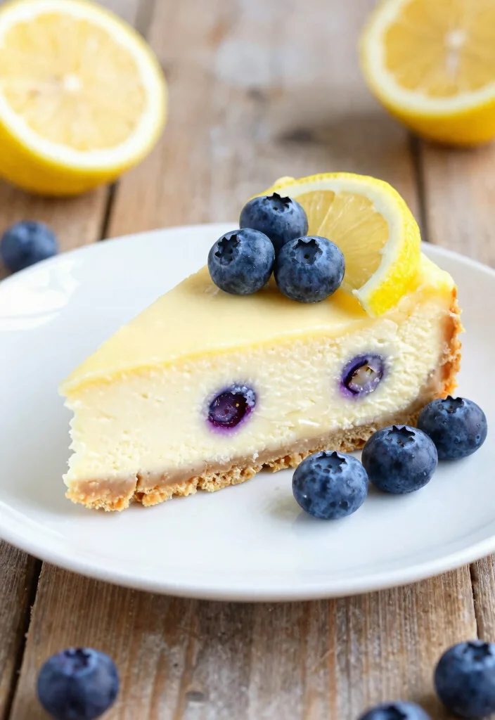 16 Fluffy Cheesecake Recipe Ideas for a Light, Creamy Texture - 4. Lemon Blueberry Fluffy Cheesecake 1