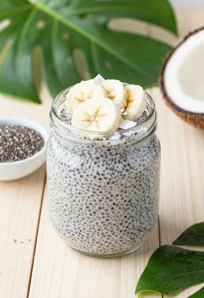 16 Healthy Banana Pudding Ideas: Light Guilt-Free Treats - 2. Coconut Banana Chia Pudding 1