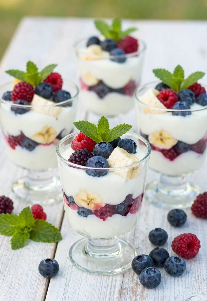 16 Healthy Banana Pudding Ideas: Light Guilt-Free Treats - 8. Berry Banana Pudding Parfait 1