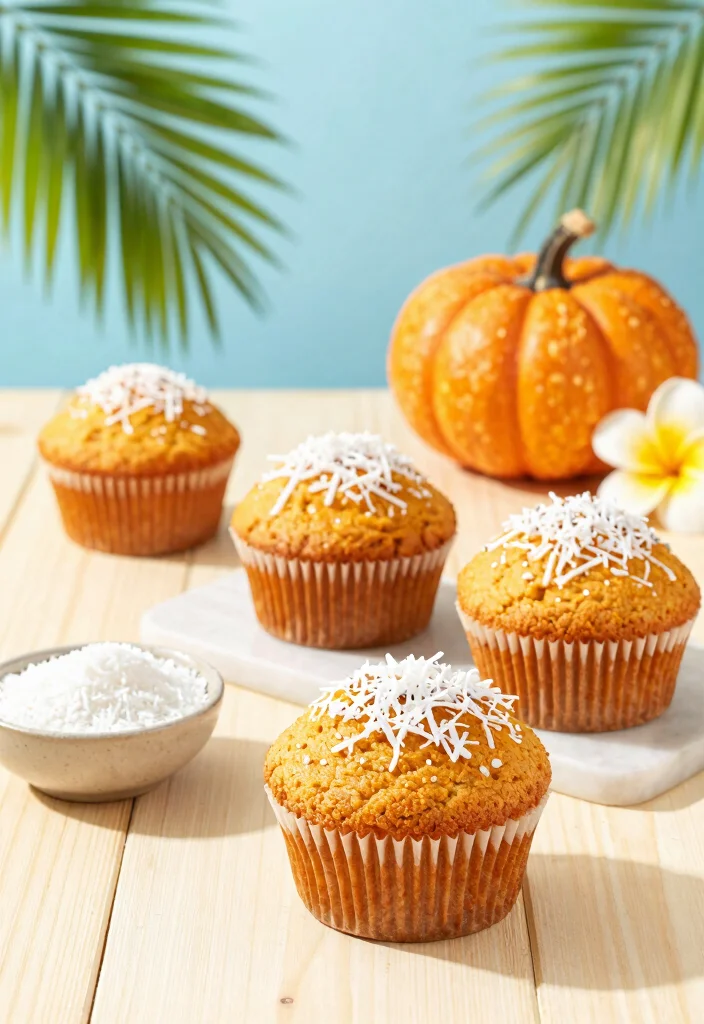 16 Pumpkin Sourdough Muffins Ideas for a Soft, Spiced Breakfast - 13. Pumpkin Coconut Sourdough Muffins 1