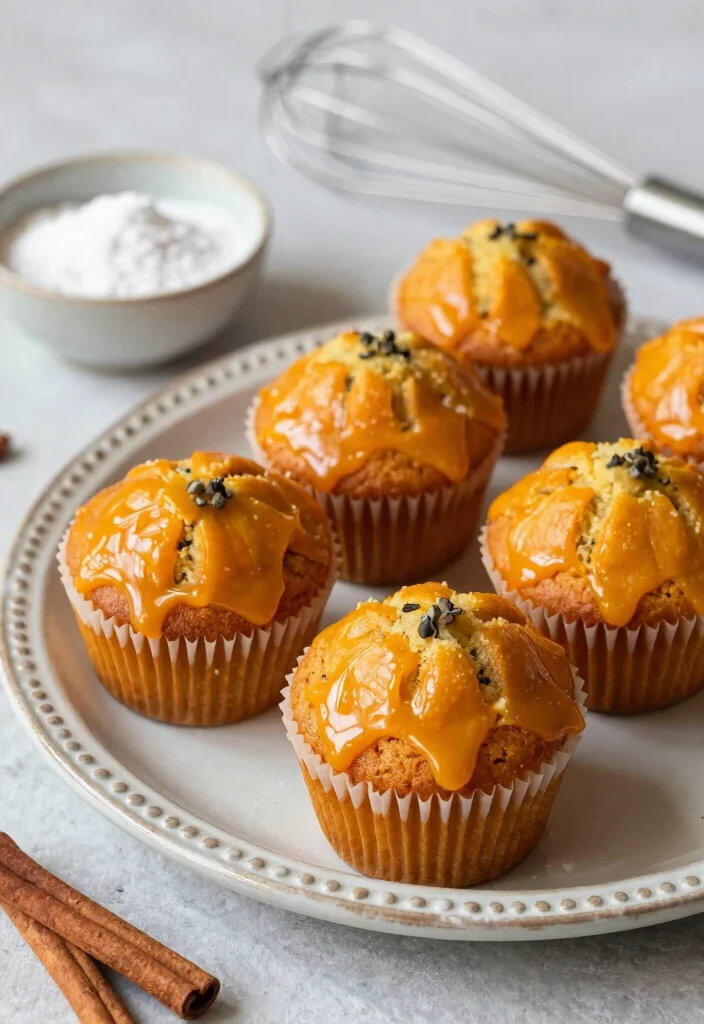 16 Pumpkin Sourdough Muffins Ideas for a Soft, Spiced Breakfast - 15. Pumpkin Sourdough Muffins with Glaze 1