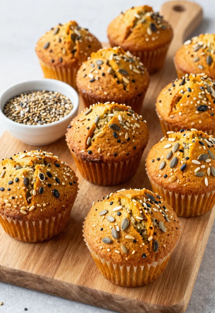 16 Pumpkin Sourdough Muffins Ideas for a Soft, Spiced Breakfast - 16. Pumpkin Sourdough Muffins with Seeds 1