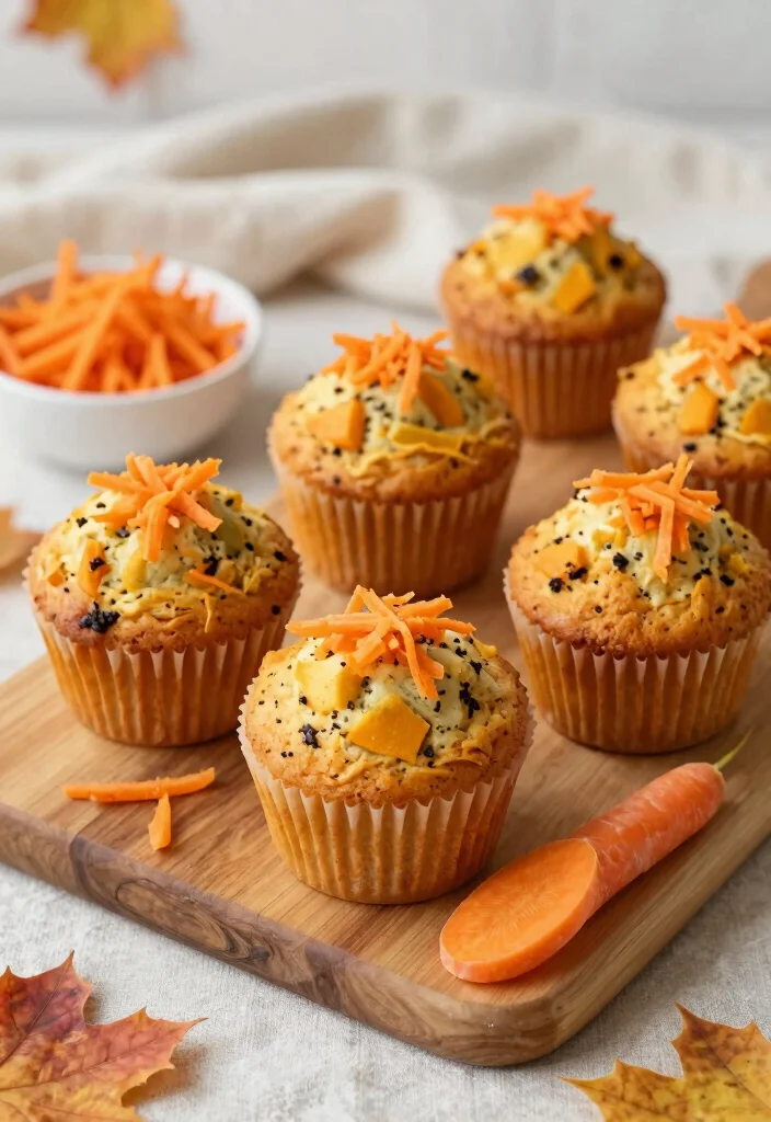 16 Pumpkin Sourdough Muffins Ideas for a Soft, Spiced Breakfast - 9. Carrot and Pumpkin Sourdough Muffins 1