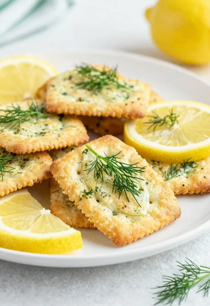 16 Sourdough Discard Crackers Recipes: Crispy Zero Waste Snacks - 14. Dill and Lemon Crackers 1