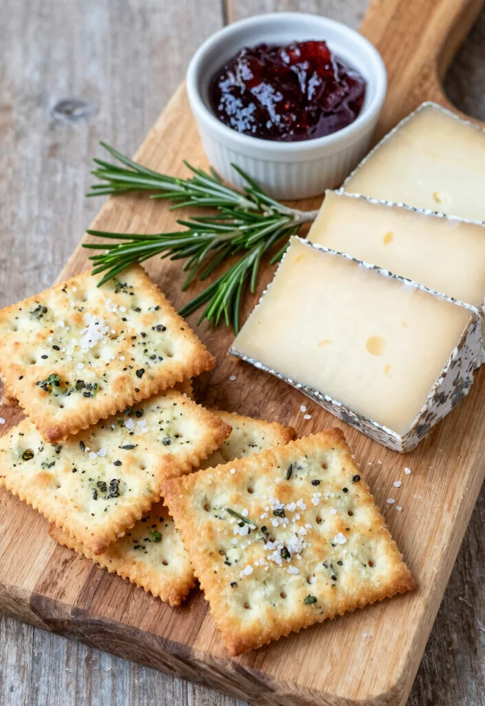 16 Sourdough Discard Crackers Recipes: Crispy Zero Waste Snacks - 2. Rosemary and Sea Salt Crackers 1
