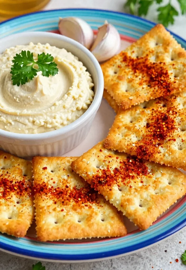 16 Sourdough Discard Crackers Recipes: Crispy Zero Waste Snacks - 3. Spicy Paprika and Garlic Crackers 1