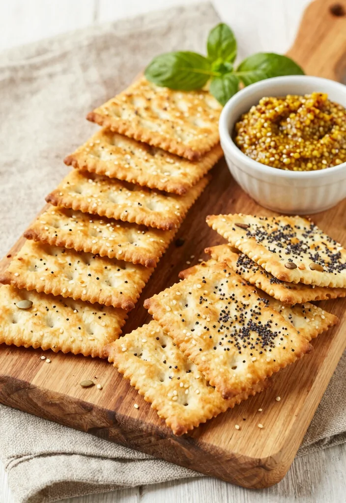 16 Sourdough Discard Crackers Recipes: Crispy Zero Waste Snacks - 6. Sesame and Poppy Seed Crackers 1
