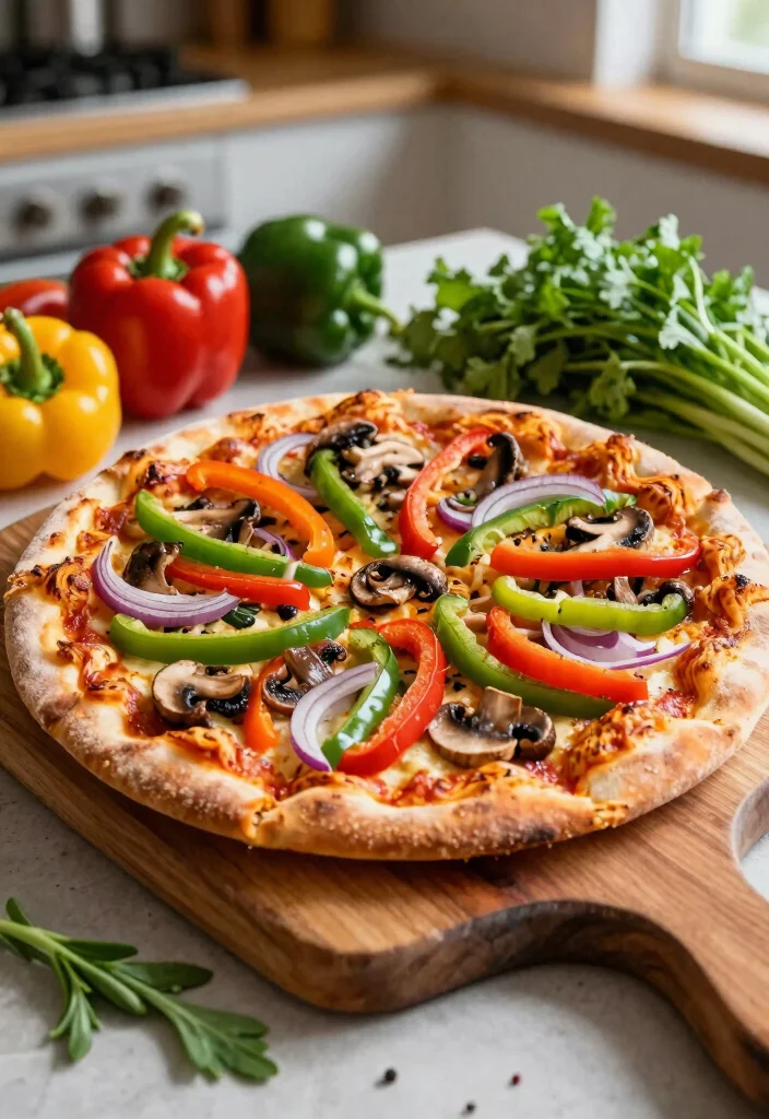 16 Sourdough Starter Pizza Dough Ideas for a Tangy Crispy Crust - 4. Veggie Supreme with a Tangy Twist 1