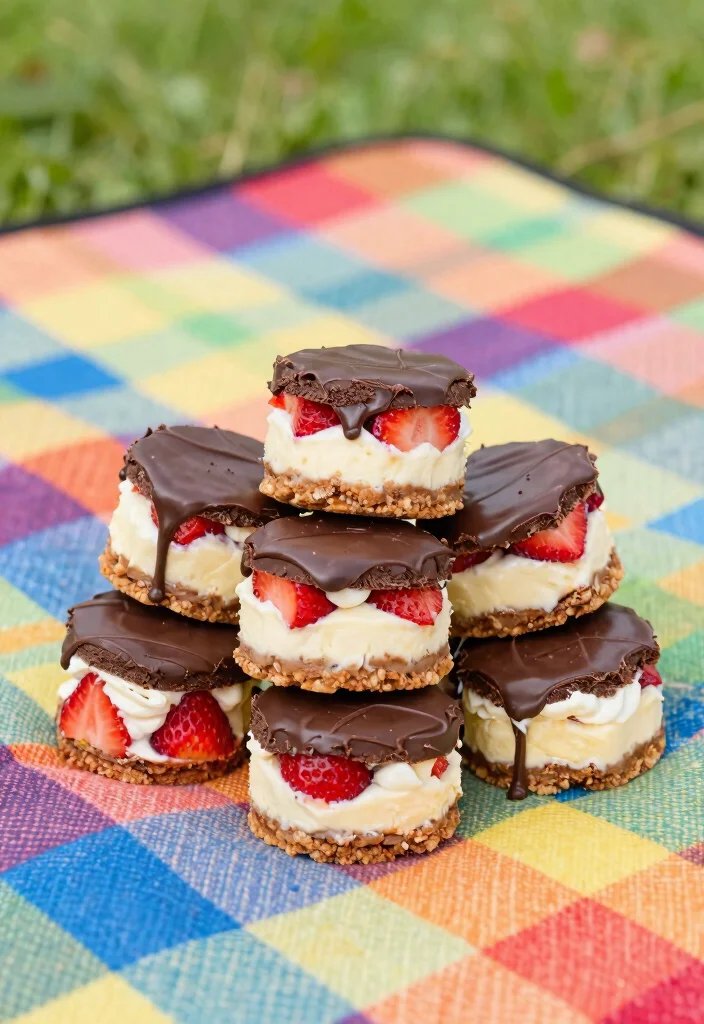16 Strawberry Cheesecake Bites Ideas Sweet Party Desserts - 11. Strawberry Cheesecake S'mores Bites 1