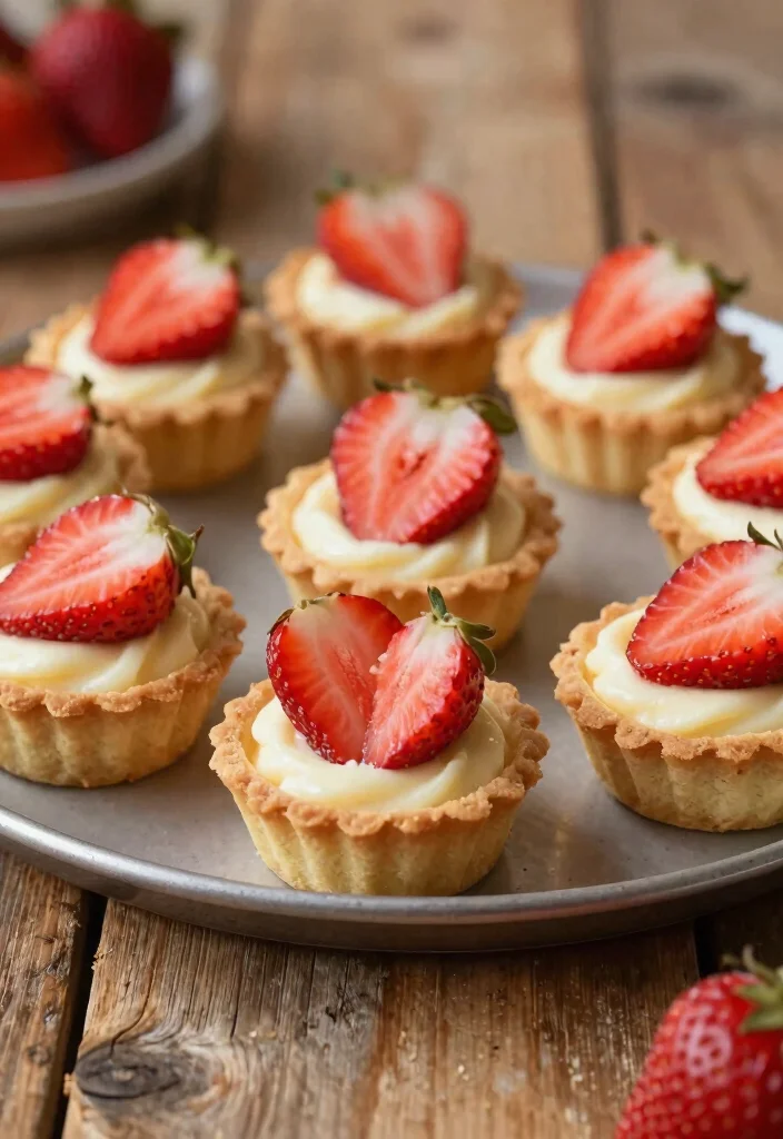 16 Strawberry Cheesecake Bites Ideas Sweet Party Desserts - 6. Strawberry Cheesecake Mini Tarts 1