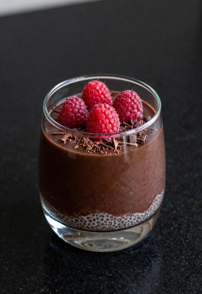 16 Vanilla Chia Pudding Ideas: Simple Creamy Base - 16. Dark Chocolate Raspberry Chia Pudding 1