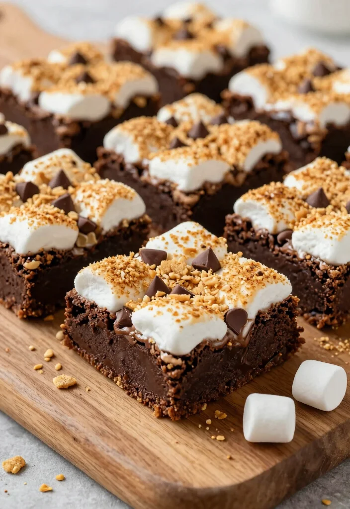 17 Brownie Mix Desserts Ideas: Easy Upgraded Treats - 2. S'mores Brownies 1