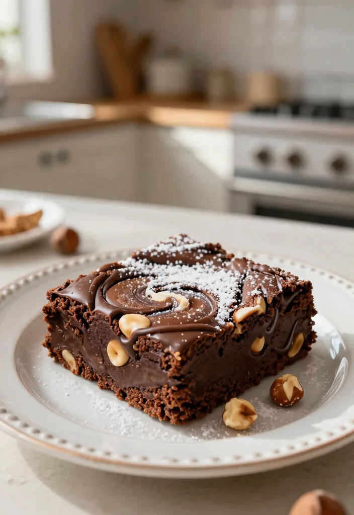 17 Brownie Mix Desserts Ideas: Easy Upgraded Treats - 9. Nutella Swirl Brownies 1