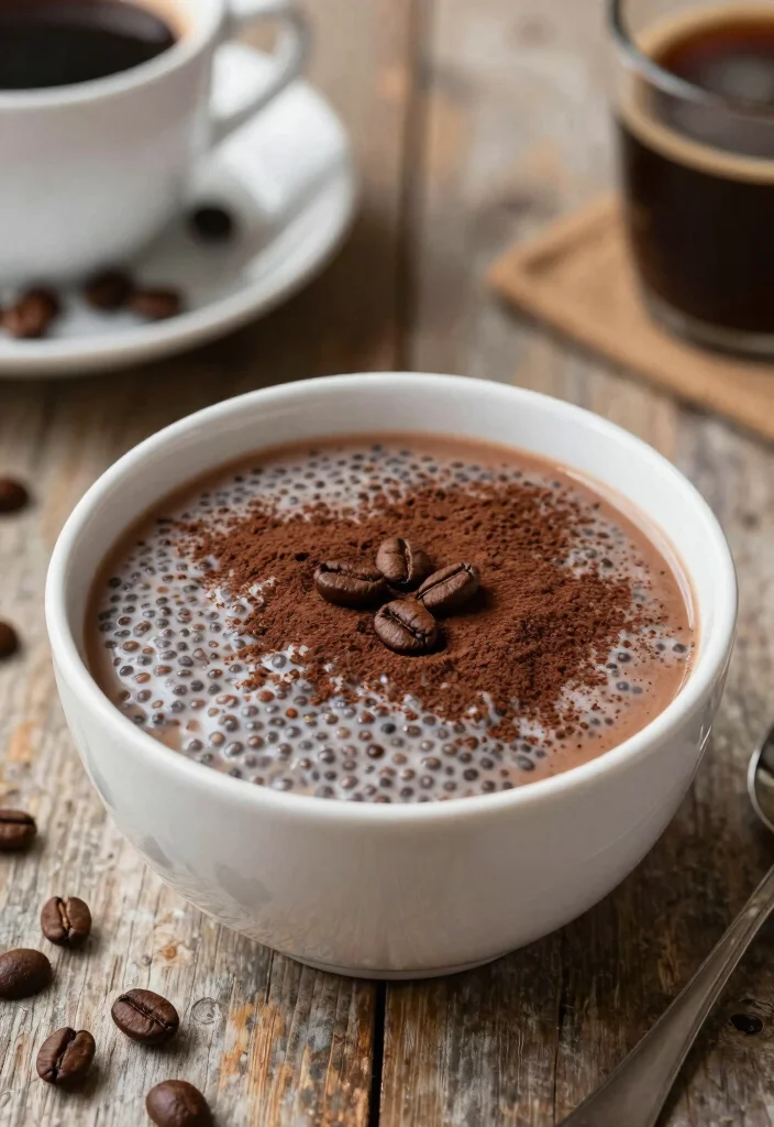 17 Chia Pudding Breakfast Ideas for Easy Healthy Starts - 12. Mocha Chia Pudding 1