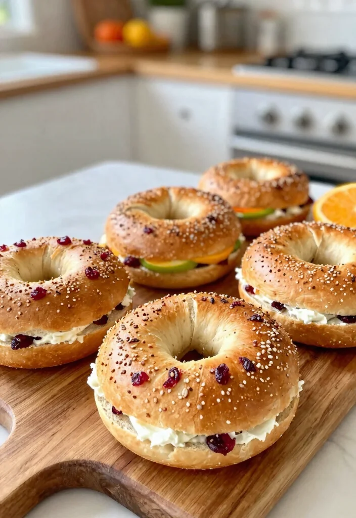 17 Cranberry Orange Sourdough Bread Ideas Bright Artisan Loaves - 10. Cranberry Orange Sourdough Bagels 1