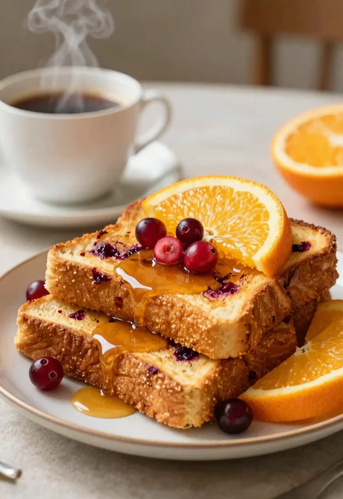 17 Cranberry Orange Sourdough Bread Ideas Bright Artisan Loaves - 6. Cranberry Orange Sourdough French Toast 1