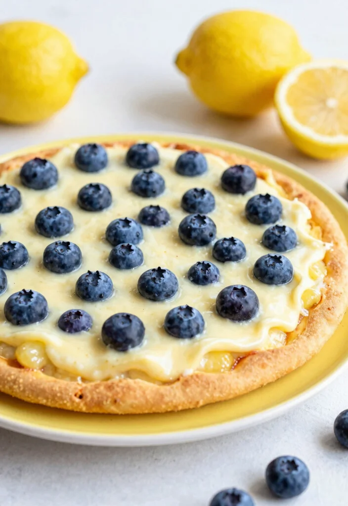 17 Easy Fruit Pizza Ideas Colorful Crowd Pleasers - 15. Blueberry Lemon Zest Delight 1
