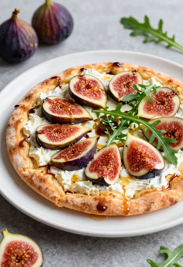 17 Easy Fruit Pizza Ideas Colorful Crowd Pleasers - 9. Fig and Goat Cheese Delight 1