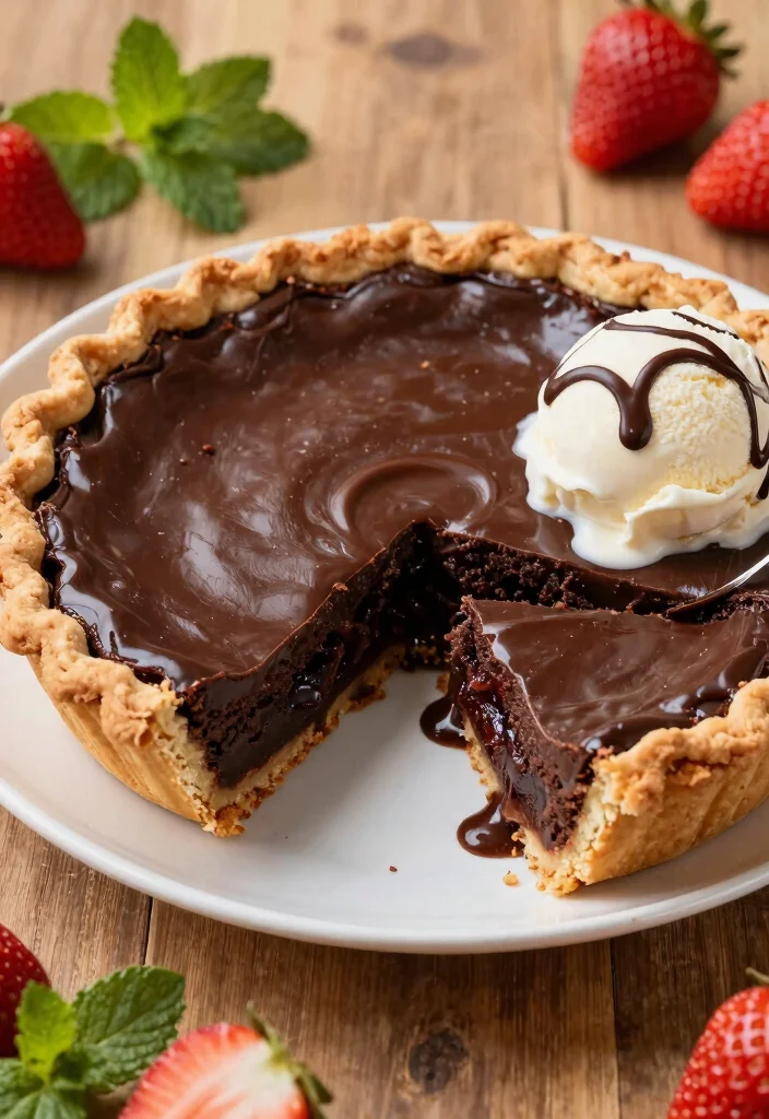 17 Fudge Brownie Pie Ideas: Rich Decadent Dessert - 1. Classic Fudge Brownie Pie 1