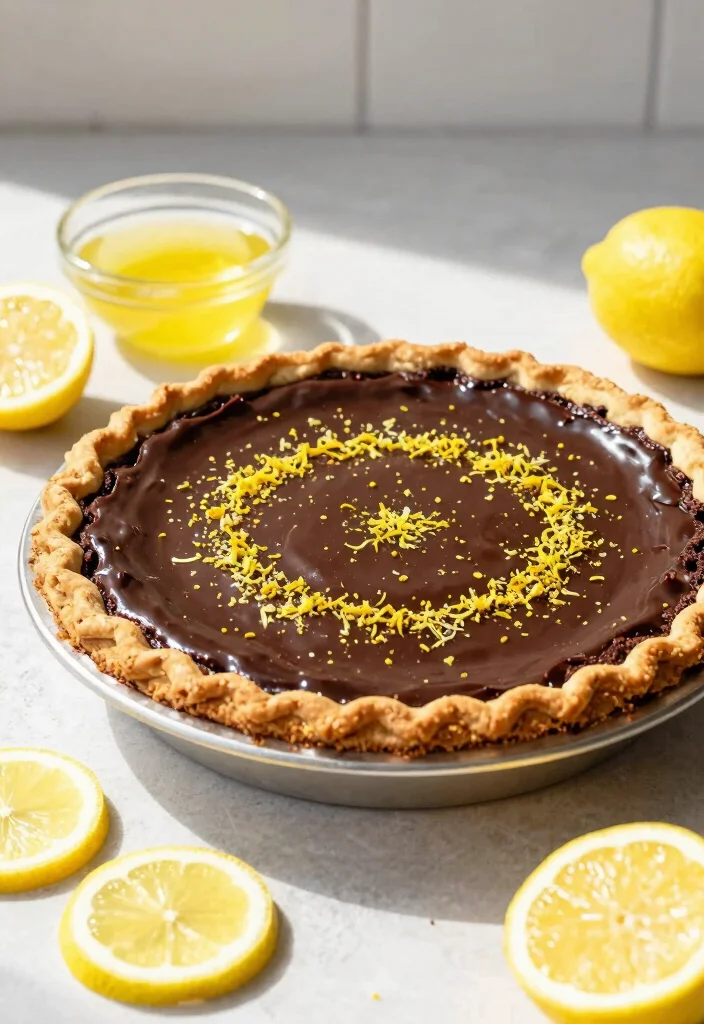 17 Fudge Brownie Pie Ideas: Rich Decadent Dessert - 10. Lemon Zest Fudge Brownie Pie 1