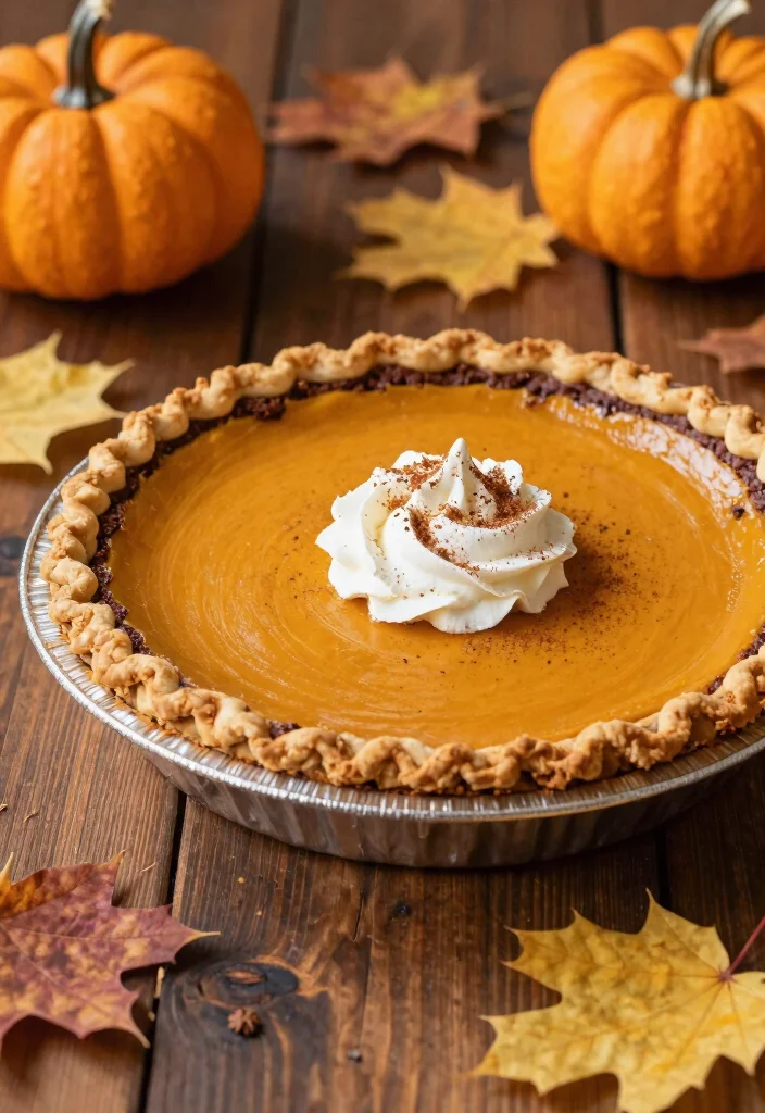 17 Fudge Brownie Pie Ideas: Rich Decadent Dessert - 12. Pumpkin Spice Fudge Brownie Pie 1