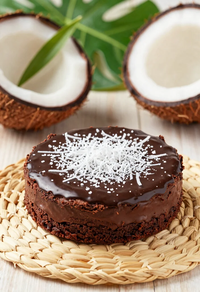 17 Fudge Brownie Pie Ideas: Rich Decadent Dessert - 16. Chocolate Coconut Fudge Brownie Pie 1