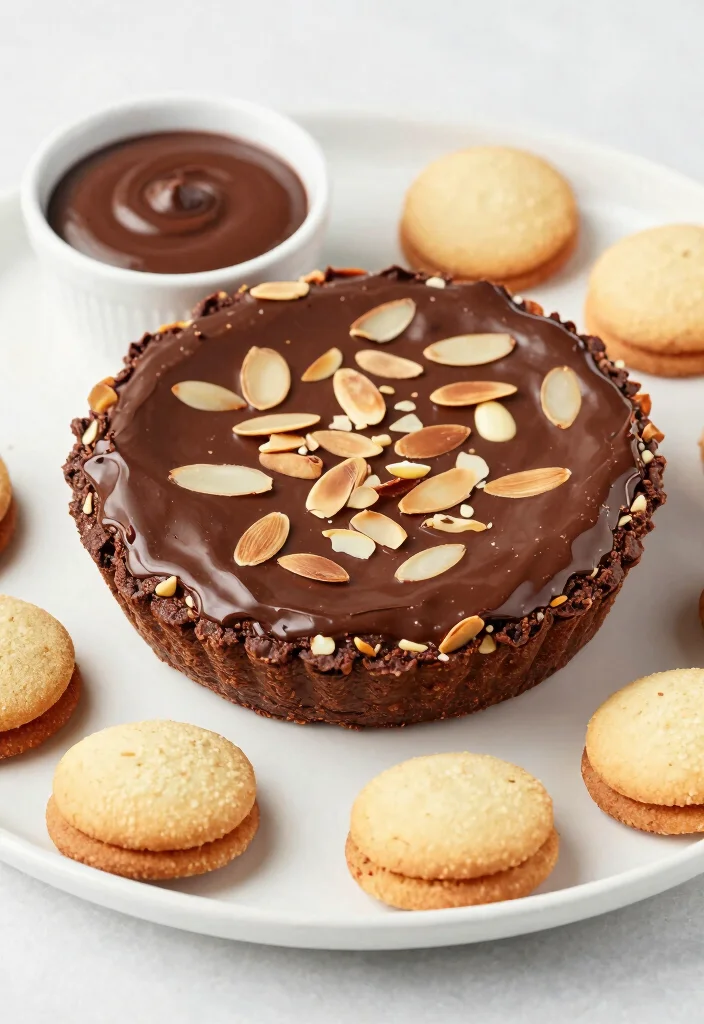 17 Fudge Brownie Pie Ideas: Rich Decadent Dessert - 17. Chocolate Almond Fudge Brownie Pie 1