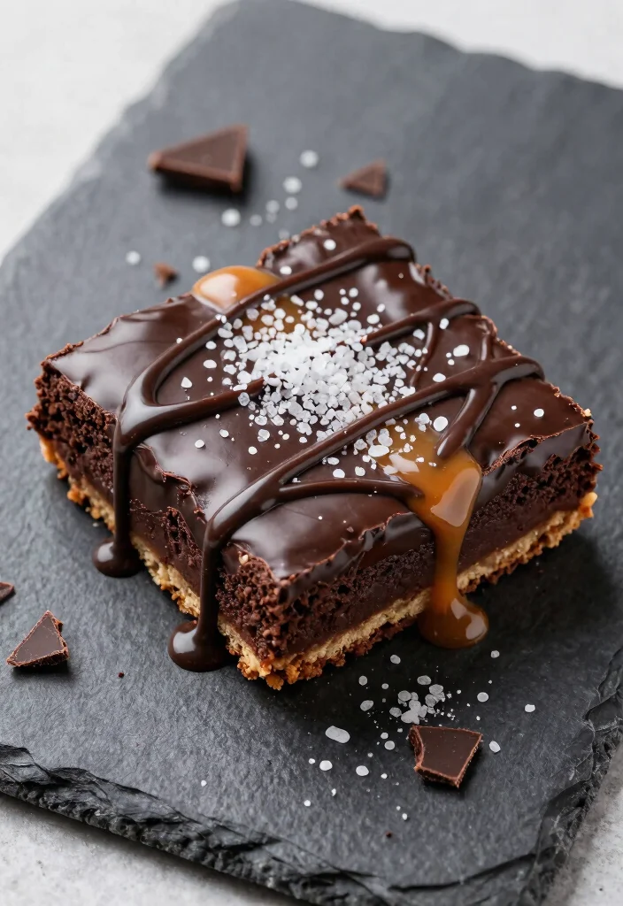 17 Fudge Brownie Pie Ideas: Rich Decadent Dessert - 5. Salted Caramel Fudge Brownie Pie 1