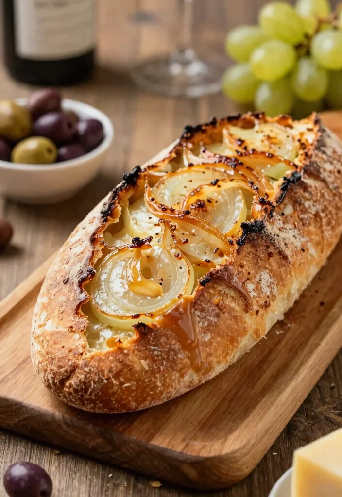 17 Italian Herb and Cheese Sourdough Bread Ideas Bakery Style - 11. Caramelized Onion and Gruyere 1