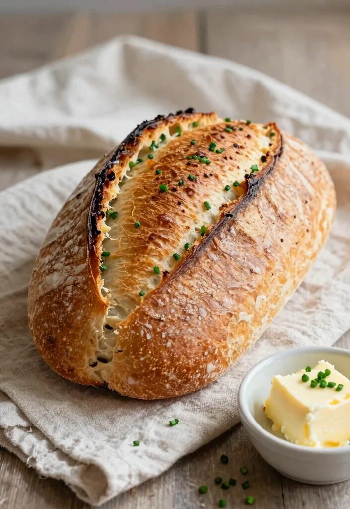 17 Italian Herb and Cheese Sourdough Bread Ideas Bakery Style - 12. Cheddar and Chive Indulgence 1